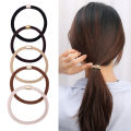 High Elastic Big Hair Bands Hair Ties Solid Brown Headband Girls Ponytail Holder Hair Accessories Hair Ropes. 