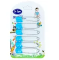6 Pcs Head Safety Baby Diaper Pins Pack - Infant Kids Cloth Nappy Locking Brooch Buckles - U-shaped Baby Care Shower Diaper Clips Holder by ZinZen. 