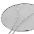 13Inch Stainless Steel Fine Mesh Splatter Screen with Resting Feet Kitchen Oil Spill Prevention Net Cover. 