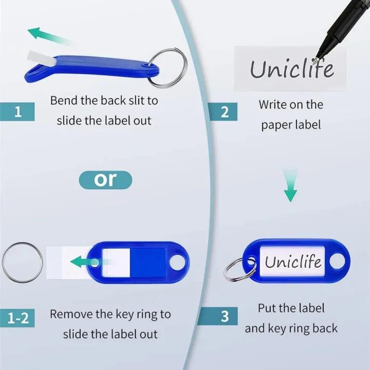 10pcs/Set%20Classic%20Tags%20Labels%20Key%20Chains%20Reusable%20Plastic%20Baggage%20Luggage%20Tags%20With%20Split%20Ring%20Label%20Window%20For%20Diy%20Name%20Number%20-%20Image%205