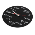 EITGZWAS 2X Math Wall Clock , Math Formulas Clock Quiz Clock in Black And White Unique Math Equation Clock for Home, Office. 