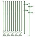 20 Pack Plant Support Stakes Flower Support Stake Adjustable Garden Single Stem Floral. 