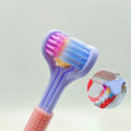 3D Three-dimensional Toothbrush Adult Toothbrush Tongue Scraper 360° Cleaning Oral Care Toothbrush. 