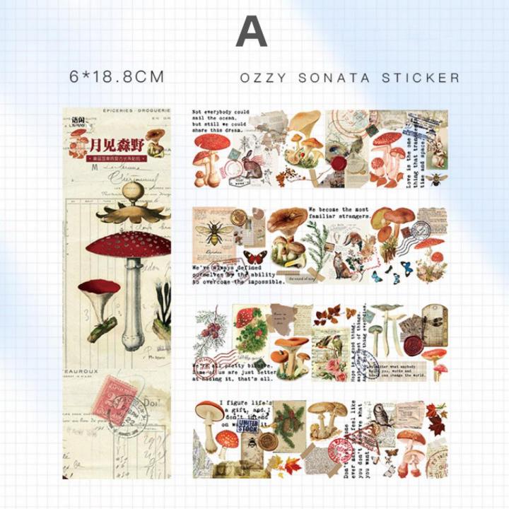 Panda Online 4PCS Ozzy Sonata Series Washi Stickers Album Diary Journal ...