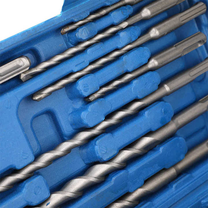 Sds Bit Tools 20 pieces set Sds Shank Bit Chisel Set SDS Rotary Hammer Drill Bits ...