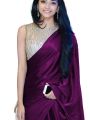 Valentina Plain Saree for Weddings Women's Traditional Indian Dress in Assorted Colors Size 5.5 Ft (approx.). 