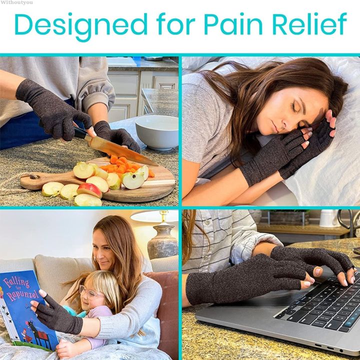 Withoutyou Pain daily computer typing gloves without fingers, carpal ...