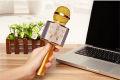 Wireless Handheld Bluetooth Audio Recording and Karaoke Microphone with Speaker. 