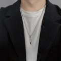 New Spiral Fashion Necklace Simple Personality Hip Hop Men Pendant Boy Pendant Titanium Steel Necklace Jewelry Goth Accessories. 