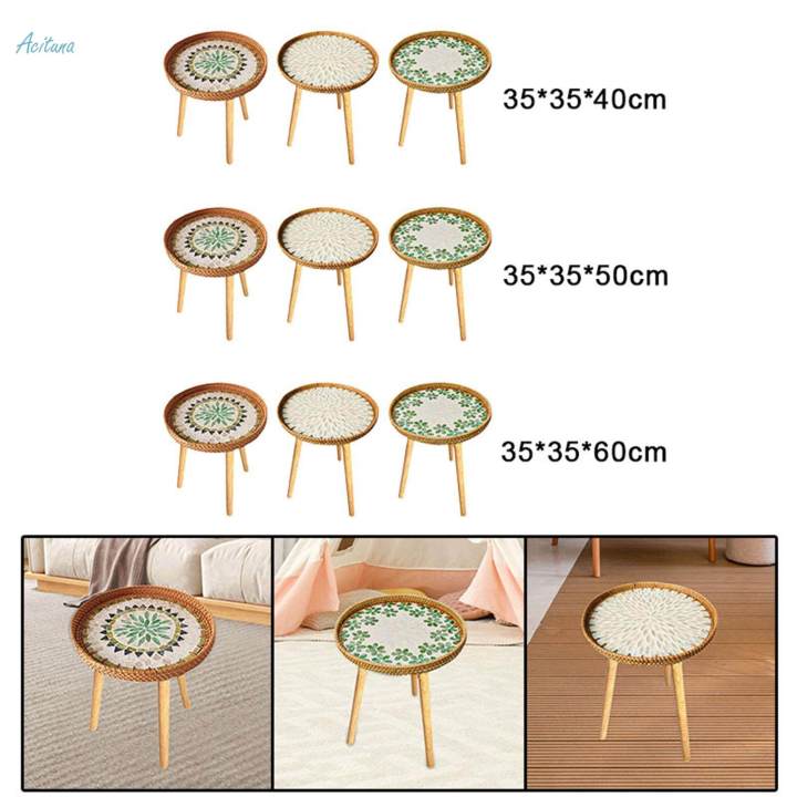 Side%20Table%20End%20Table%20Home%20Decor%20Coffee%20Table%20for%20Farmhouse%20Bedroom%20Garden%20Bohemia%2040cm%20-%20Image%207