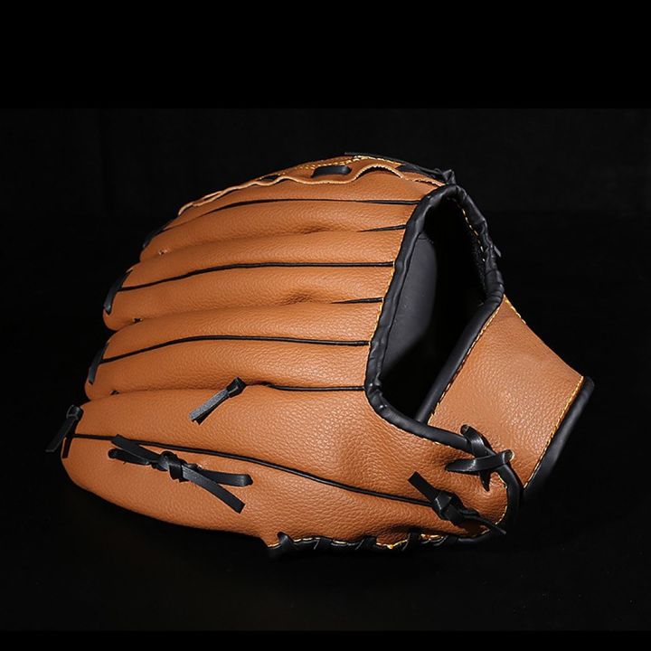 9.5%20inch%20outdoor%20sports%20baseball%20glove%20training%20equipment%20with%20thickened%20infield%20pitcher%20baseball%20-%20black%20-%20Image%204