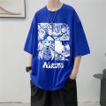 Naruto Clothes Short Sleeve MaleTT-shirt Anime Print Two-Dimensional Casual All-Match Loose-Fitting plus Size Half-Length Sleeves Top. 