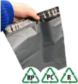 Small Courier Bags Flyers Poly Mailer - 26 X20.4 CM -gray color. 