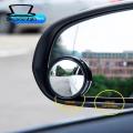 Car Safety Mirror 360-degree Adjustable Car Blind Spot Mirror Set for Enhanced Safety Wide-angle Lens Design Frameless Convex Side Auxiliary Mirrors Auto Parts Accessories Blind Spot Car Mirror. 