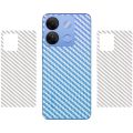 Clear Slim Transparent Carbon Fiber Film For Infinix Smart 7 HD Mobile Phone Back Skin Rear Protective Sticker. 