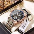 POEDAGAR brand fashionable business luxury waterproof automatic mechanical men's watch. 
