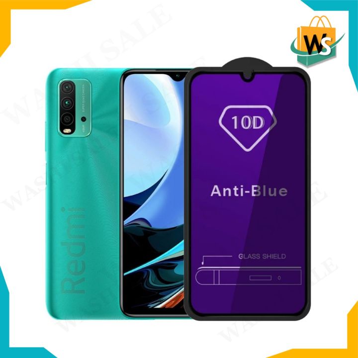 10D Anti Blue Ray Blue Light Full Tempered Glass For Note 8 Pro / Poco M3 / Redmi 9T