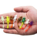 bellylady 10pcs Silicone Soft  Baits Fishing Lures Gecko Tortoise Softworm Bionic Artifical Bait. 