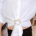 Clips Shawl Clip Buckle T Shirt Tie Clips Metal Tshirt Clips and Rings Scarf Buckle for Clothing Shawl Cardigan Women Girl. 