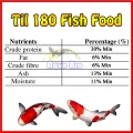 Til 180 Fish Food 500g Floating Fish Feed Size 1.8mm. 