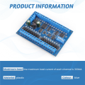DC 12V 24V 16 Input 16 Output RS485 Remote Control Switch PLC IO Expansion Board Modbus RTU Module, Only Board. 
