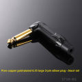 6.35mm 2/3-Core Audio Plug/jack Rca Adapter Trs Dual Channel Balanced Speaker Black/red Tail Sleeve Straight/curved Plugs. 