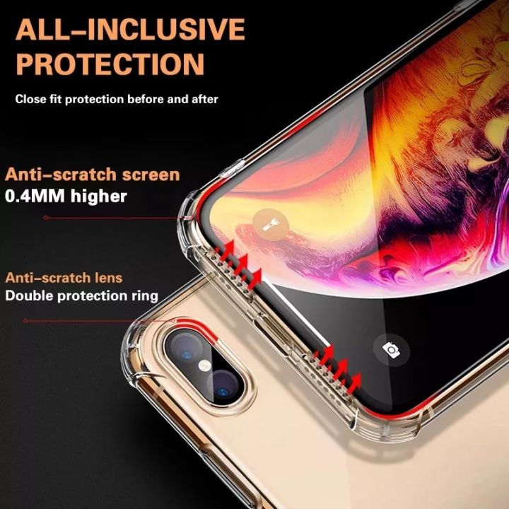 Transparent%20Back%20Cover%20Clear%20Case%20For%20iPhone%20X%20Xs%20/%20Xr%20/%20Xs%20Max%20Back%20Cover%20Soft%20Silicone%20Shockproof%20Bumper%20Camera%20Guard%20Protection%20iPhone%20Silicone%20Case%20-%20Image%205