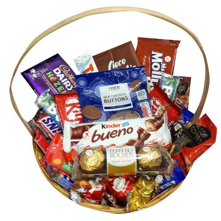 Chocolate Box Gift Hampers Including Bucket And Ribbon Wrapping  🎀