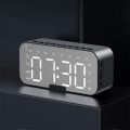 5-in-1 FM Alarm Clock LED Digital Display Sleep Timer Small Digital Clock Reminder with Mirror Electronic Alarm Clock. 