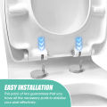2Pcs/set Stainless Steel Toilet Seat Hinges Toilet Seat Cover Base Fixing Hinges Bathroom Accessories. 