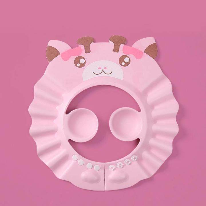 Cute%20Cartoon%20Animal%20Baby%20Shower%20Cap%20Soft%20Kids%20Shampoo%20Shield%20Bath%20Head%20Cover%20Adjustable%20Hair%20Wash%20Hat%20Infant%20Safe%20Ear%20Protection%20-%20Image%208