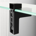 2 Pcs Wood/Glass Shelf Bracket for 3-28mm Thick Shelves,Black. 