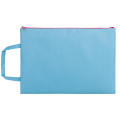 Colorful Double Layer canvas Cloth Zipper Paper File Folder Book Pencil Pen Case Bag File Document Bags. 