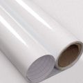 Glossy White Wallpaper Peel and Stick Countertop Sticker Self-Adhesive Waterproof Wall Sticker Kitchen Backsplash Table Covering. 