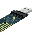 【M.2 USB Adapter 】 M2 SSD Adapter NVMe Enclosure M.2 to USB 3.1 Case for PCIE NGFF Key SSD Dual. 