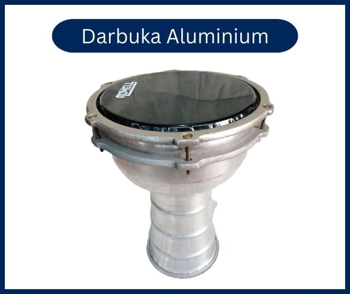 Darbuka Aluminium Darbuka Silver Black Skin Rhythm Fusion Drums ...