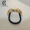 Elastic Hair Ring Boho Style Metal Hair Ring Bracelet Adjustable Ponytail Cuff for Women Trendy Hair Accessory for Healthy Hair Tie. 