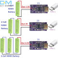 Nimh Rechargeable Charger Module Type-C 1s 2s 3s With Status Indicator And Dual Protection Functions For Solar Charging. 