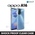 OPPO A16 Luxury Transparent Shockproof Bumper Case For Transparent Premium Quality Shockproof Protective Phone ShellOPPO A16 Soft TPU Cover Case. 