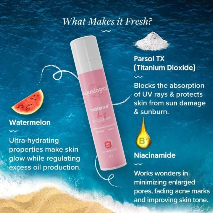 Aqualogica%20Radiance+%20Dewy%20Sunscreen%20Cream%20With%20Watermelon%20&%20Niacinamide%20%7C%20Spf%2050+%20%7CPa+++%20%7C%20Protects%20From%20Uva,%20Uvb%20%7C%20For%20Complete%20Sun%20Protection%20%7C%2050%20G%20(FROM%20DUBAI)%20-%20Image%202