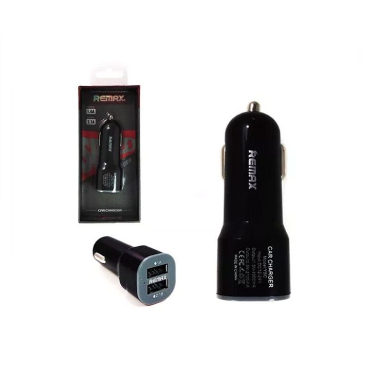 Remax%20Car/%20Vehicle%20Charger%20For%20Mobile%20Phone%20Tablets%20with%202%20USB%20ports%20Portable%20Mini%202.1A%20Fast%20Charger%20Adapter%20-%20Image%203