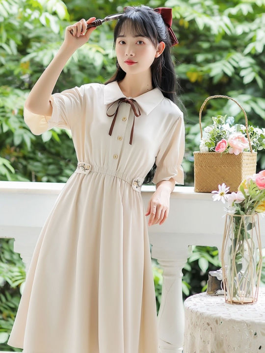 New Chinese Style Dress Women's Clothing Summer 2024 New Junior High School Student Mori Style Skirt Girl's Long Dress Super Fairy