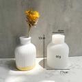 Concrete Epoxy Gypsum Vase Plaster Molds Flower Pot Mould Cement Vase Silicone Mold. 