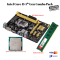 Intel Core I5 4th Gen Combo Pack | Asus H81 4th Gen Motherboard / I5 4th Gen Processor / DDR3 4GB Ram. 