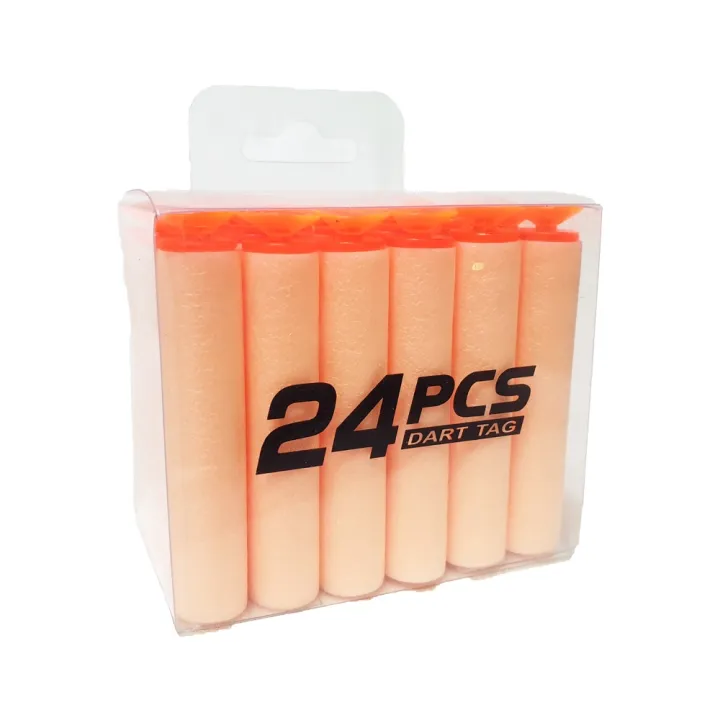 24%20Pcs%20Refill%20Soft%20Bullets%20Dart%20Pack%20for%20Toy%20Soft%20Bullet%20Guns%20%E2%80%93%20Compatible%20with%20Nerf%20Blasters%20%E2%80%93%20Safe%20Foam%20Darts%20for%20Kid%20-%20Image%203