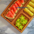 Serving Platter/ Divided Serving Platter/ Snack, Appetizer plates handmade from Nadun wood / Baby food organizer /Solid wood rectangular dessert tray with sub-grid / Home Kitchen Gifts.. 