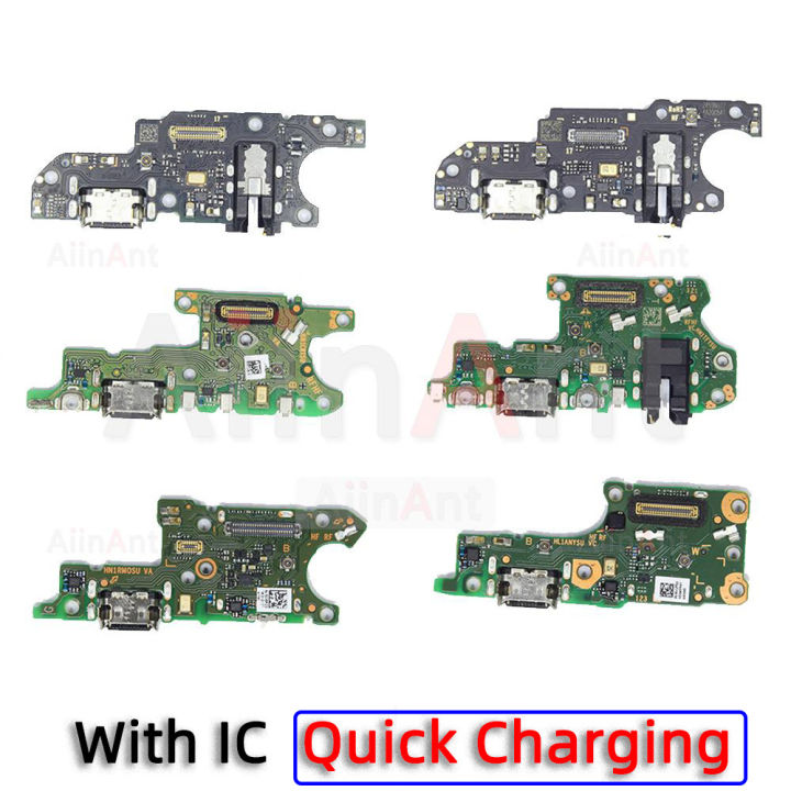 Aiinant USB Mic Sub Board Dock Charger Connector Charging Port Flex Cable For Honor X6 X7 X8 X9 X6A X7A X8A X9A 5G Phone Parts