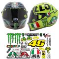AGV SHOEI helmet sticker Waterproof reflective Motorcycle sticker Locomotive sticker Electric car Decoration Magic claw Arai Lens Decoration. 