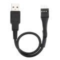 9Pin Male to External USB A Male PC Mainboard Internal Data Extension Cable 20cm. 