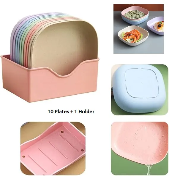 Square%20BPA%20Free%20Plastic%20Serving%20Plates%2010Pcs%20Set%20Snacks%20and%20Salads%20Plate%20Set%20(Set%20of%2010%20Pcs)%20Colorful%20Snacks/Breakfast%20Plate%20with%20Stand%20-%20Image%202